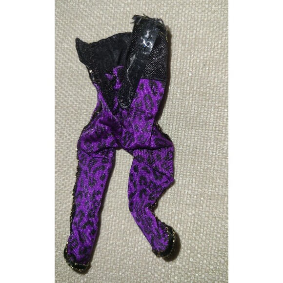 Monster High Doll Clawdeen Wolf Sweet 1600 Purple Leopard Print High Waist Pant - Picture 4 of 4